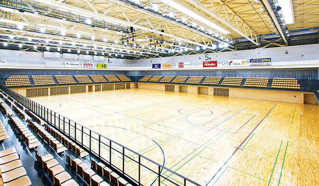 八王子市総合体育館「エスフォルタアリーナ八王子」｜PROJECTS（納入